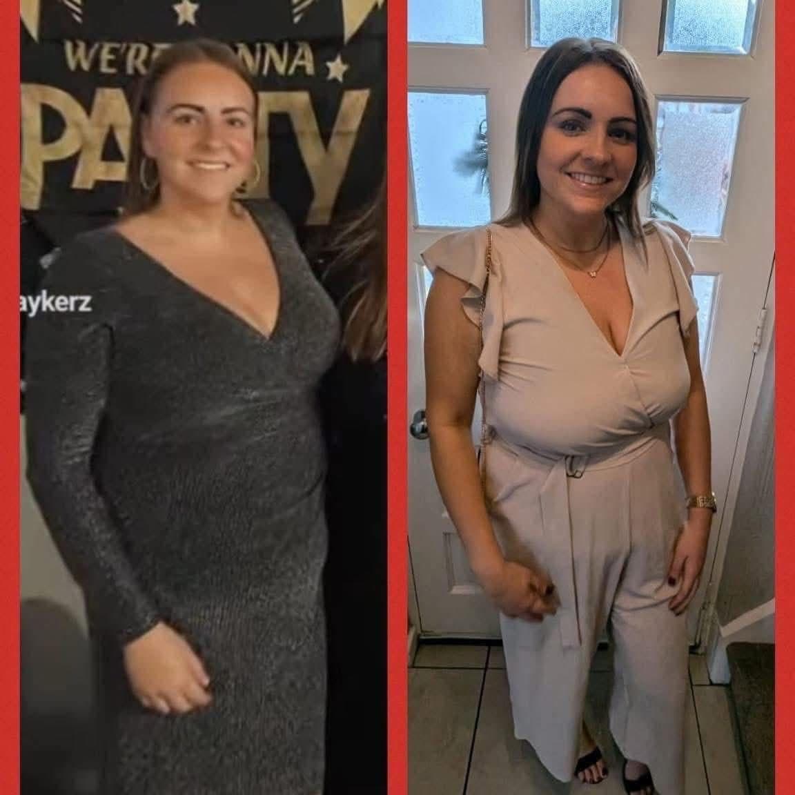 Cardio Core member before and after her transformation